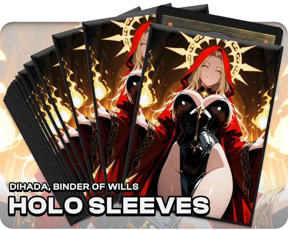 Dihada, Binder of Wills holo sleeves, pack artwork