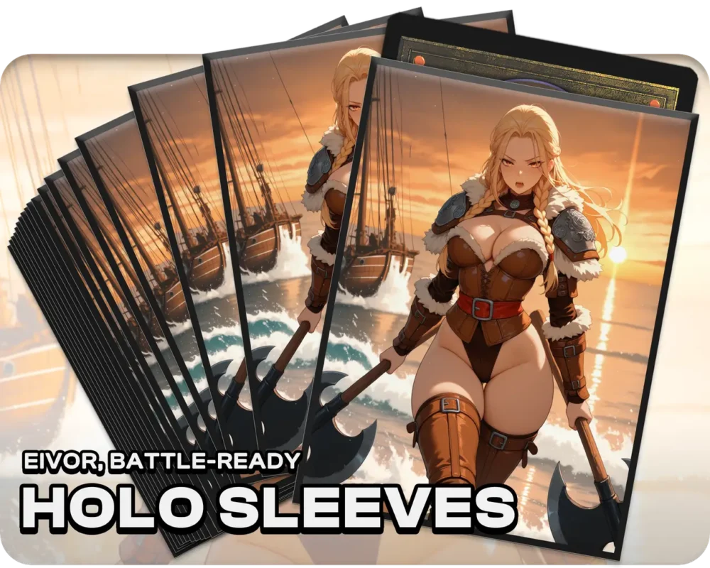 Eivor, Battle-Ready holo sleeves, pack artwork