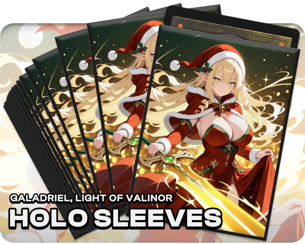Galadriel, Light of Valinor holo sleeves, pack artwork