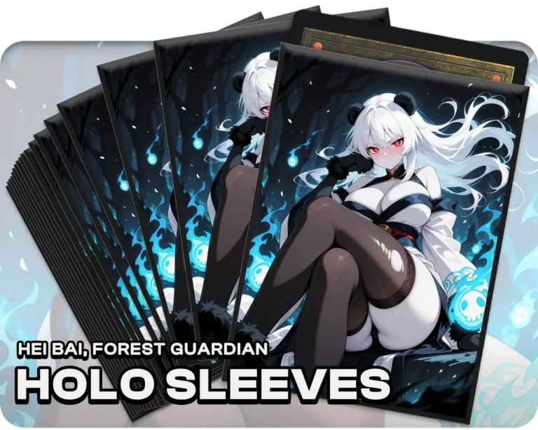 Hei Bai, Forest Guardian holo sleeves, pack artwork
