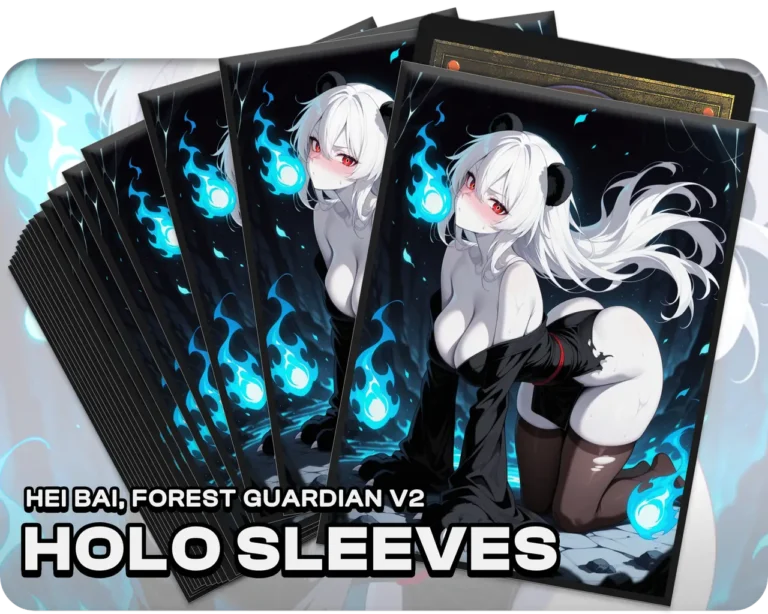 Hei Bai, Forest Guardian v2 holo sleeves, pack artwork