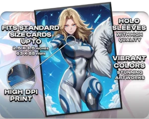 Invisible Woman holo sleeves, card compatibility and finish guide