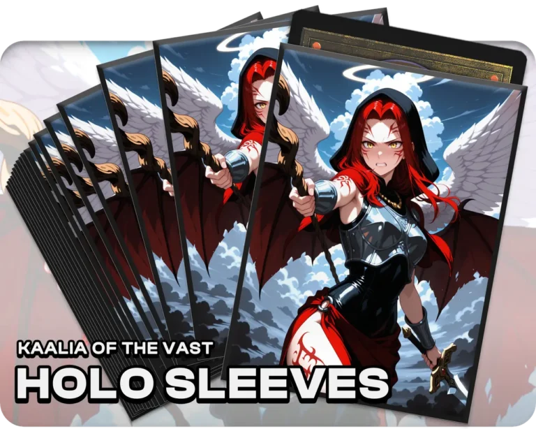 Kaalia of the Vast holo sleeves, pack artwork