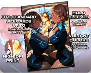 Kynaios and Tiro of Meletis holo sleeves, card compatibility and finish guide