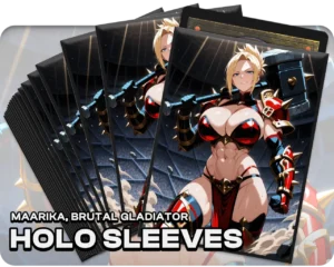 Maarika, Brutal Gladiator holo sleeves, pack artwork