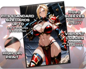 Maarika, Brutal Gladiator holo sleeves, card compatibility and finish guide