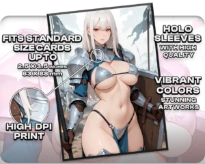 Myrel, Shield of Argive holo sleeves, card compatibility and finish guide