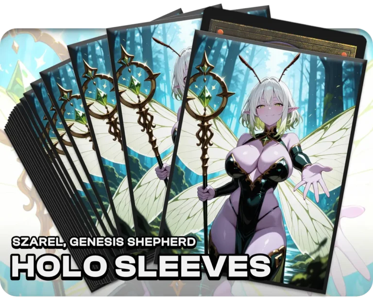 Szarel, Genesis Shepherd holo sleeves, pack artwork