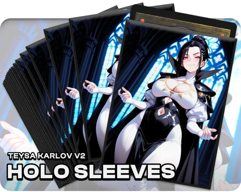 Teysa Karlov v2 holo sleeves, pack artwork