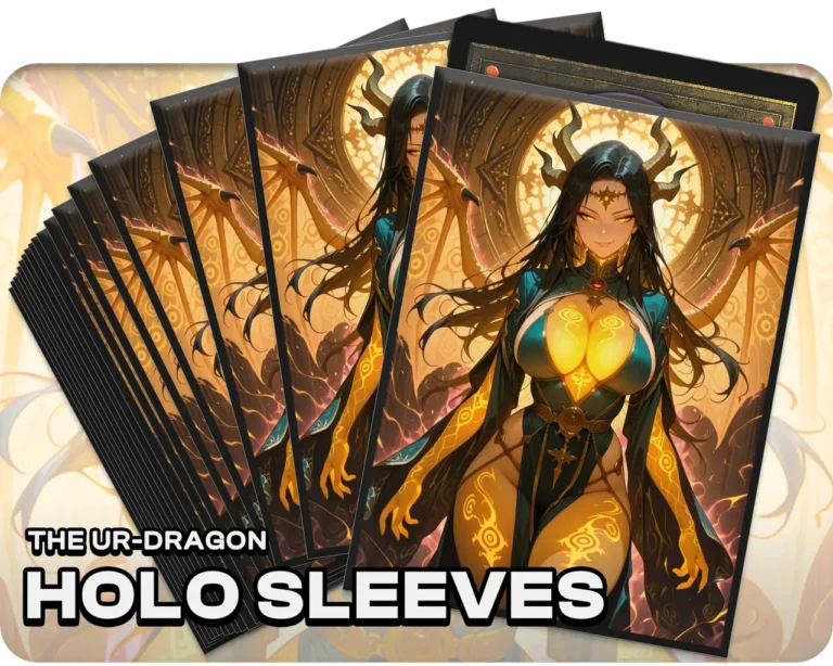 The Ur-Dragon v2 holo sleeves, pack artwork