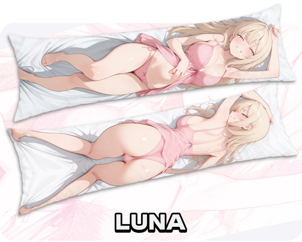 Luna dakimakura front and back artwork