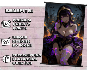 Liliana Vess Halloween wall scroll print and product features